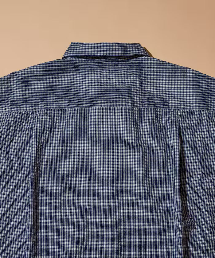 FREAK'S STORE for BEACH & FES Seersucker Spindle Regular Collar Short Sleeve Shirt