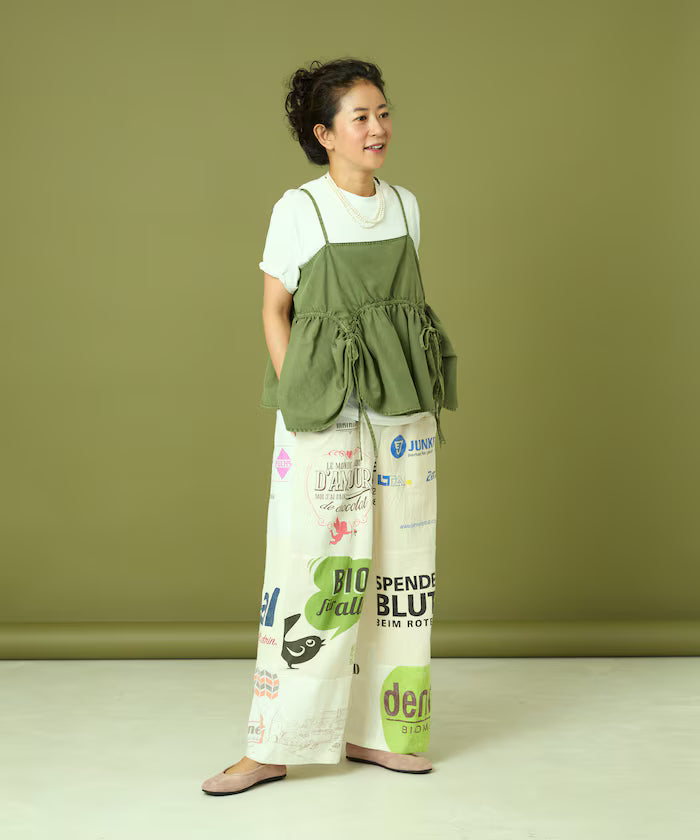 vintage European eco bag remake pants