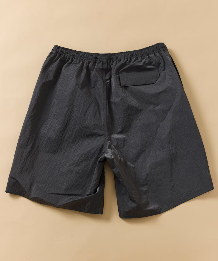 Outdoor Ripstop Nylon One Point Logo Zip-Up Parker Shorts Bag 3P Set