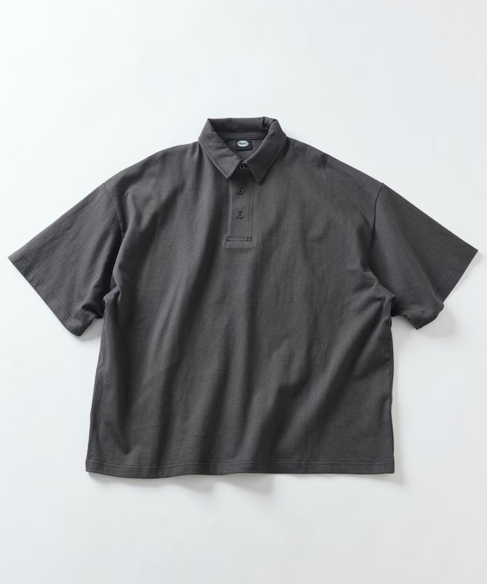 9 oz Heavyweight Big Silhouette heavyweight polo shirt/oversized polo 【limited edition】