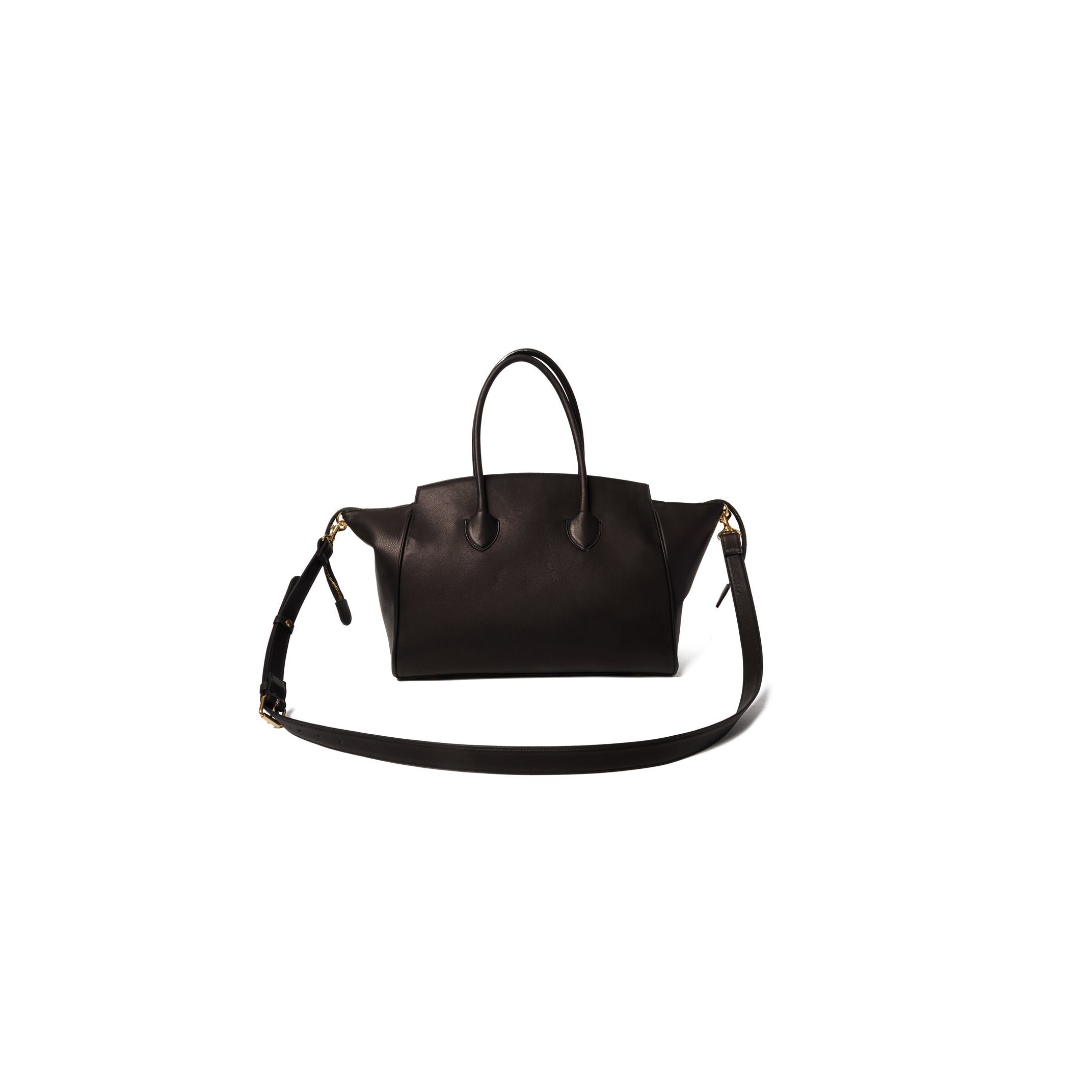 LAUGHING EMOJI LEATHER BAG : BLACK
