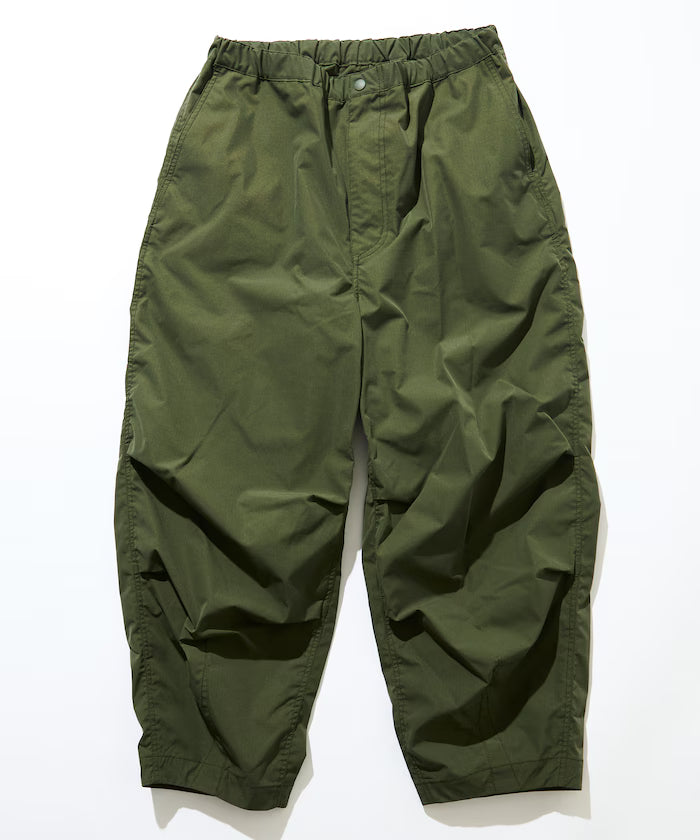 Quick Dry Fabric Wide Silhouette Poly Rip Cross Military Circus Pants/UV Cut/Quick Dry 【Limited Edition】