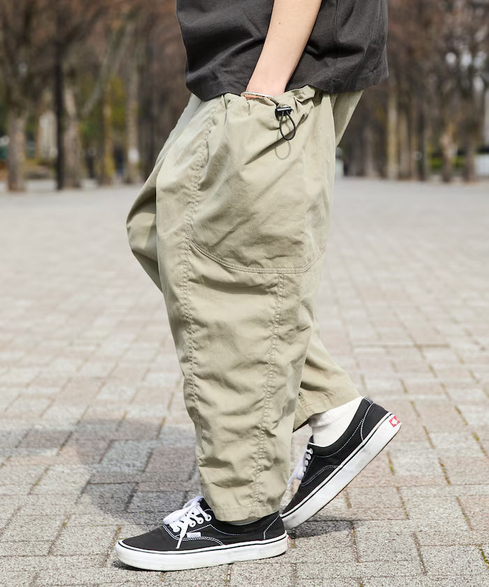 Wide Silhouette Barrel Leg Pocket Code Easy Cargo Pants [Limited Edition]