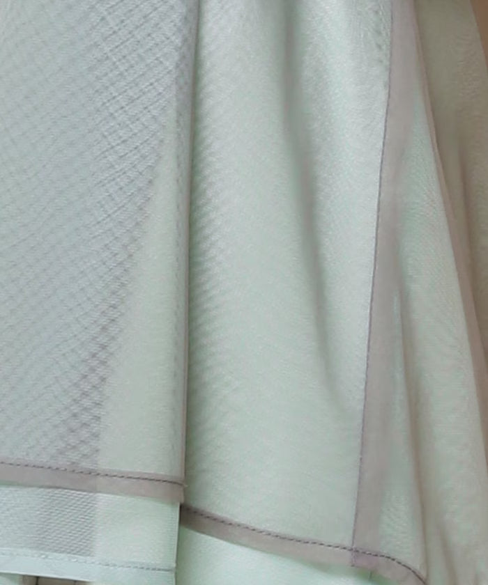 Tulle Layered Bicolor Shirt [Limited Edition]