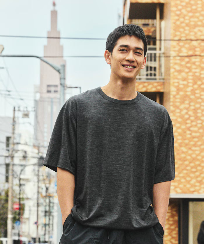 Washable Merino Wool Blend Spindle T-shirt