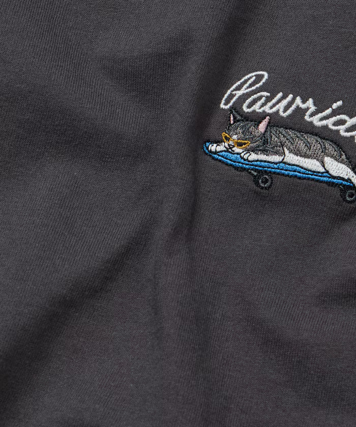Relaxed Fit One-Point Animal Embroidery Crew Neck T-Shirt [Limited Edition]