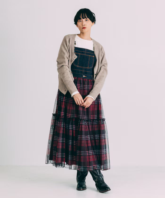 Tulle Docking Salopette Dress