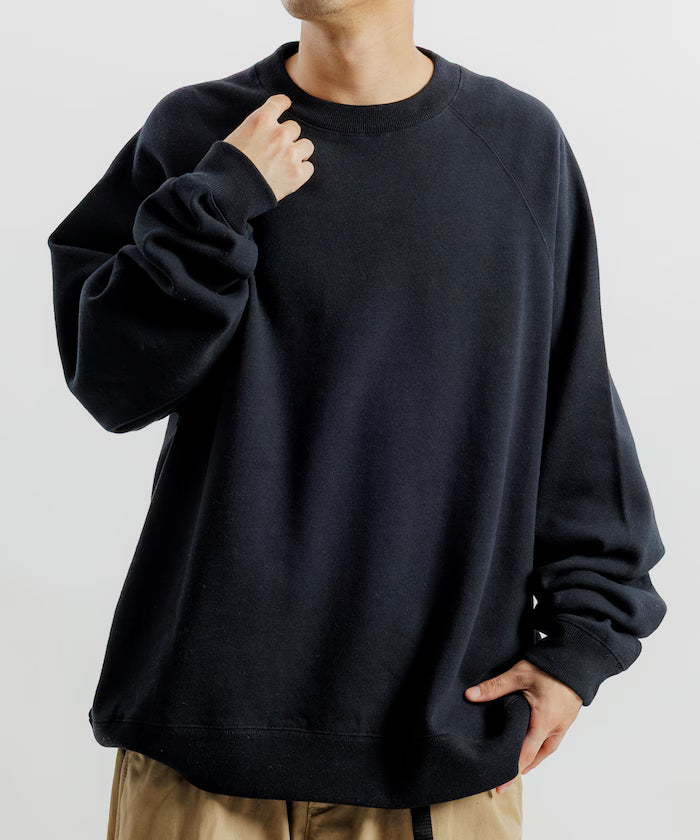 12oz Heavyweight Big Silhouette Raglan Sleeve Crew Neck Sweatshirt 【Limited Edition】