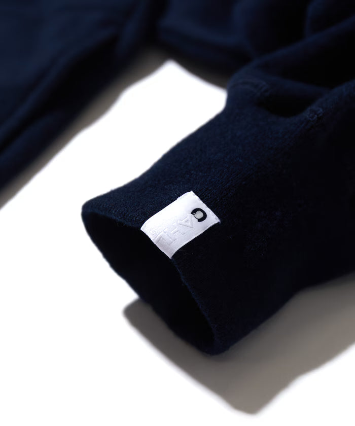 Wool Cotton Loop Back Sweat Hoodie