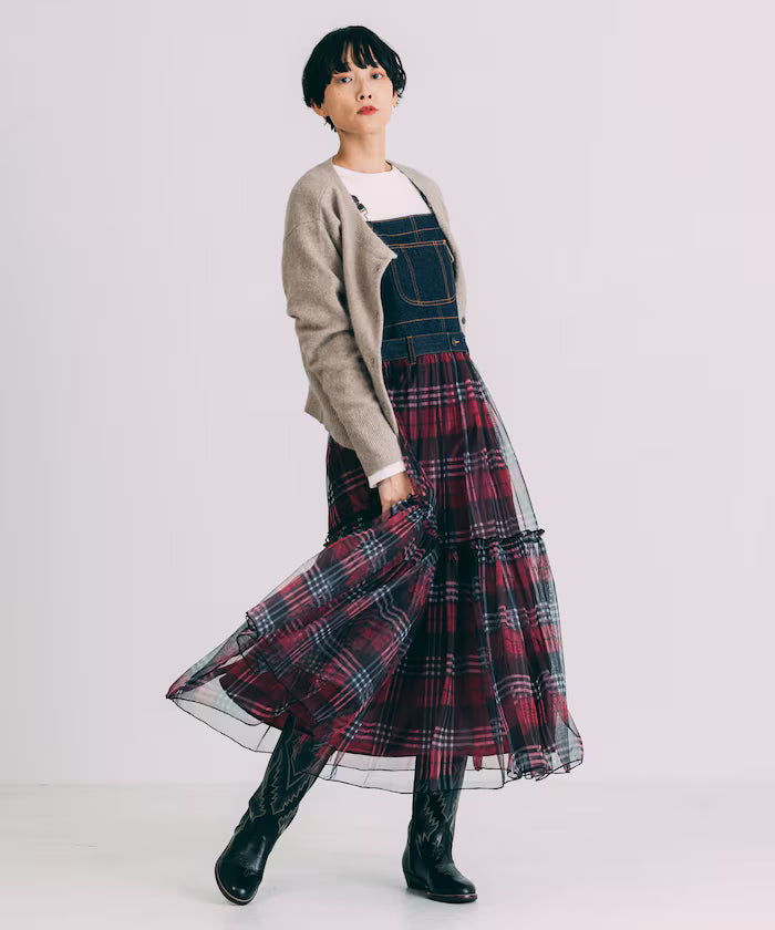Tulle Docking Salopette Dress