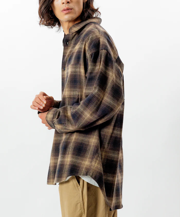 Relax Fit Relax Fit Ombre Check Flannel Shirt [Limited Edition]