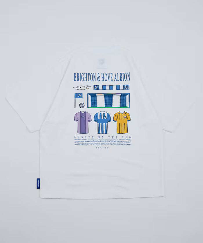 [Release on 5/22 12:00~] Brighton & Hove Albion FC - SEAGULLS UNIFORM GRAPHIC TEE