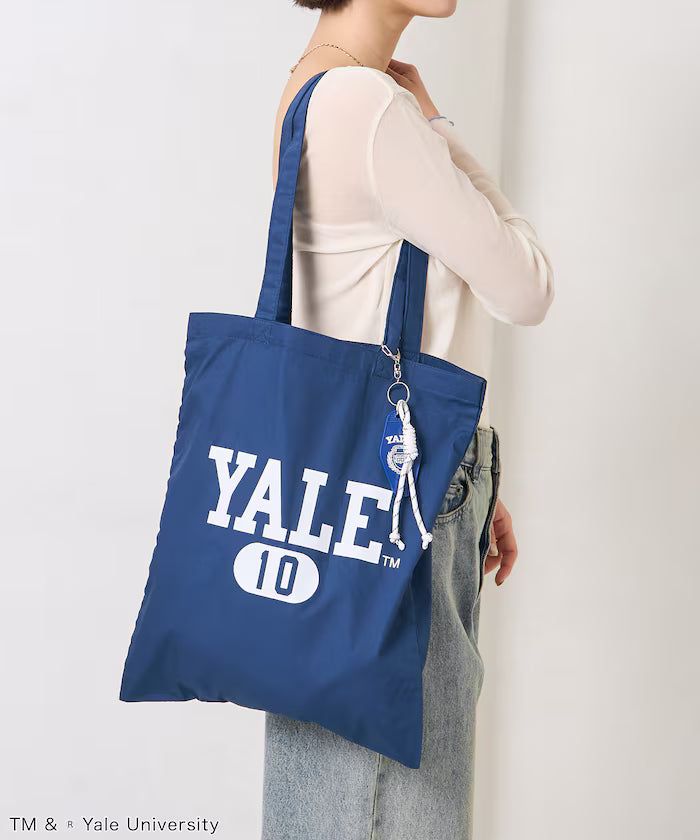 College Logo Tote Bag with Key Charm/A4 Size Tote Bag