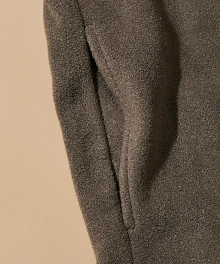Big Silhouette One Point Logo Fleece Snap Button Spindle Pullover