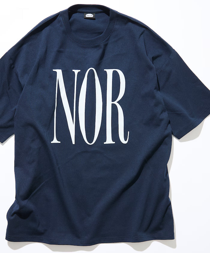 Big Silhouette Print Crew Neck T-Shirt / NOR 【Limited Release】 - Navy
