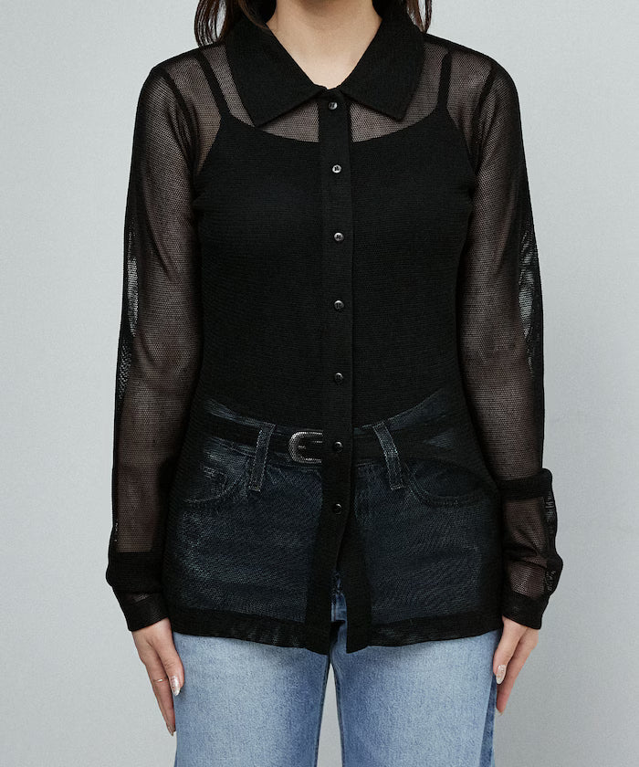Mesh Shirt Cardigan Limited Edition