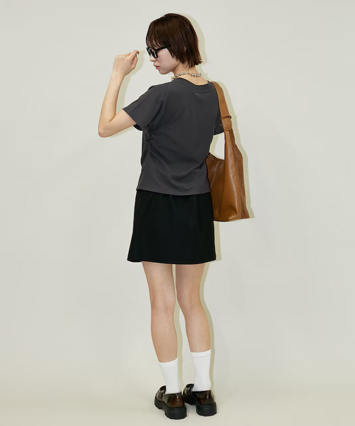 Light Waffle Waist Shirring T-Shirt Limited Edition
