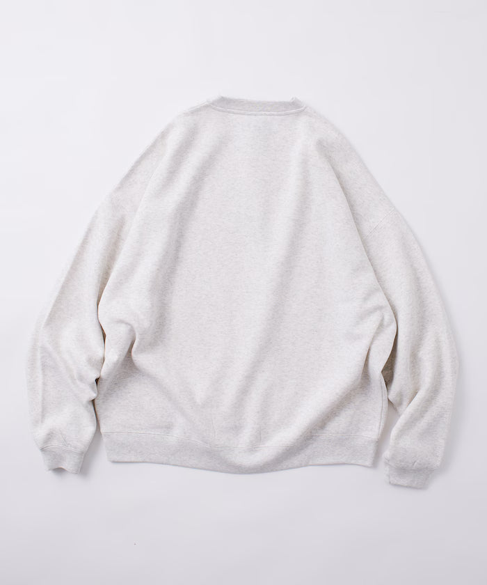 Big Silhouette Henley Neck Sweat Pullover [Limited Edition]