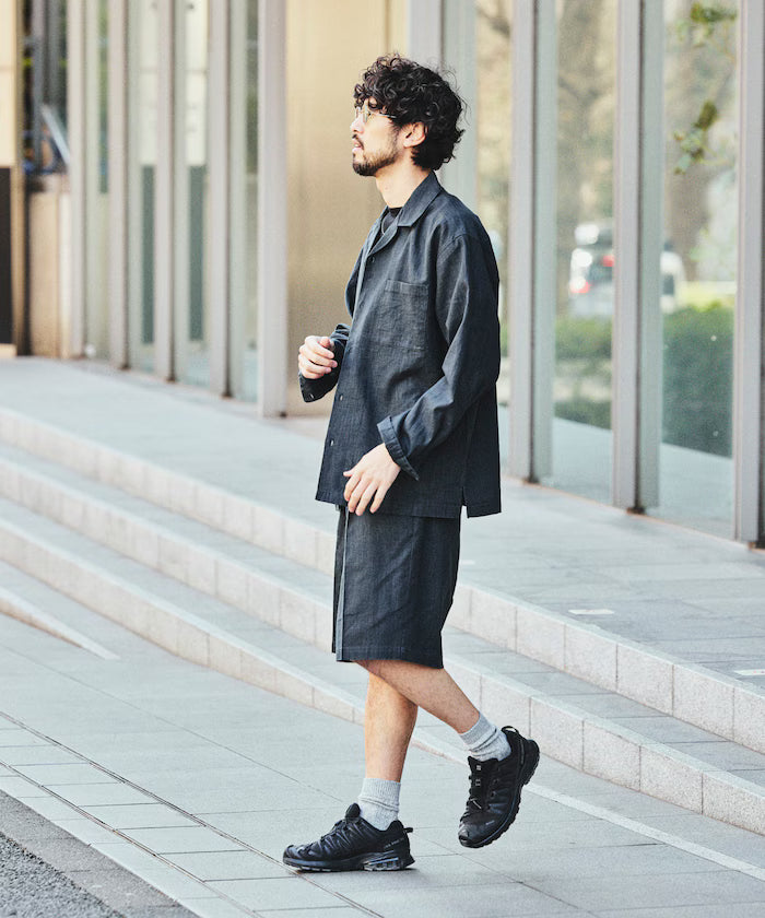 LINEN COTTON EASY SHORT PANTS