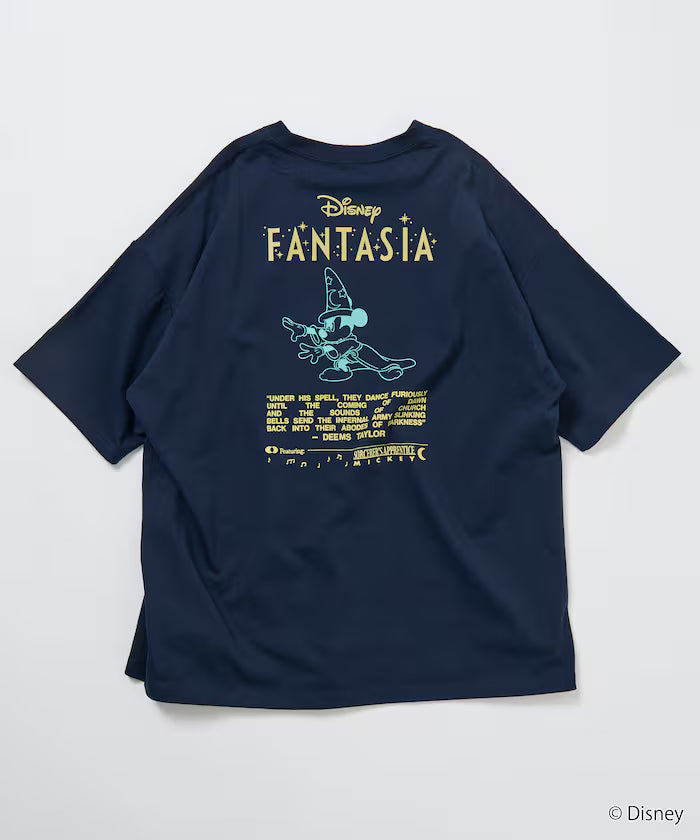 DISNEY/Mickey Mouse 'Fantasia'/Back Print Crew Neck T-Shirt [Limited Edition]