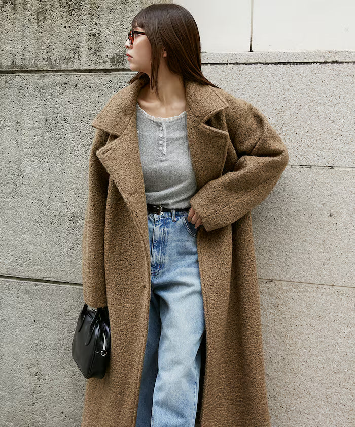 Multicolor Shaggy Long Coat Limited Edition