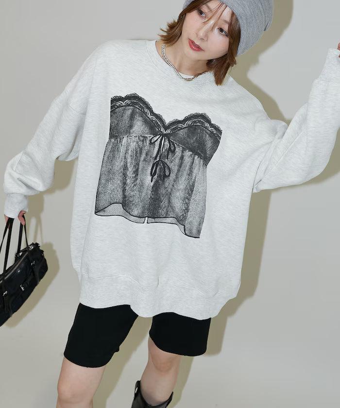 Race Camisole Print Sweat Limited Edition - Gray