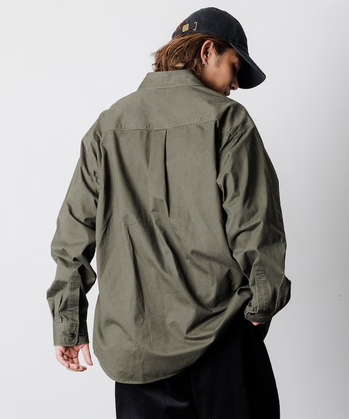 Relax Fit Relaxed Fit Garment Dyed Regular Collar Shirt [Limited Edition]