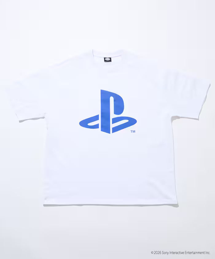 Big Silhouette Logo Back Print Crew Neck T-Shirt / PlayStation LOGO 【Limited Edition】