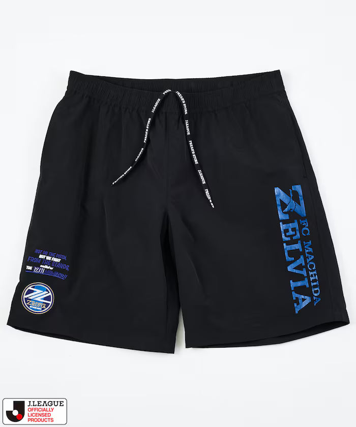 [May 15 12:00 Start of sale] J.LEAGUE × FREAK'S STORE Special Order SUPPORTERS NYLON SHORTS [FC Machida Zelvia] - Black