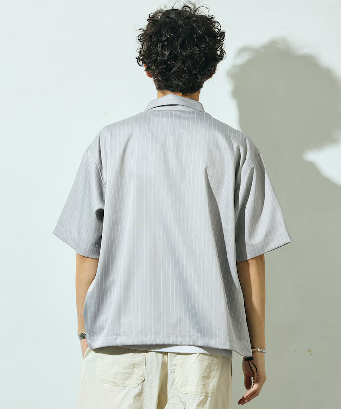 Spindle Stripe Short Sleeve Shirt / Compatible with Setup