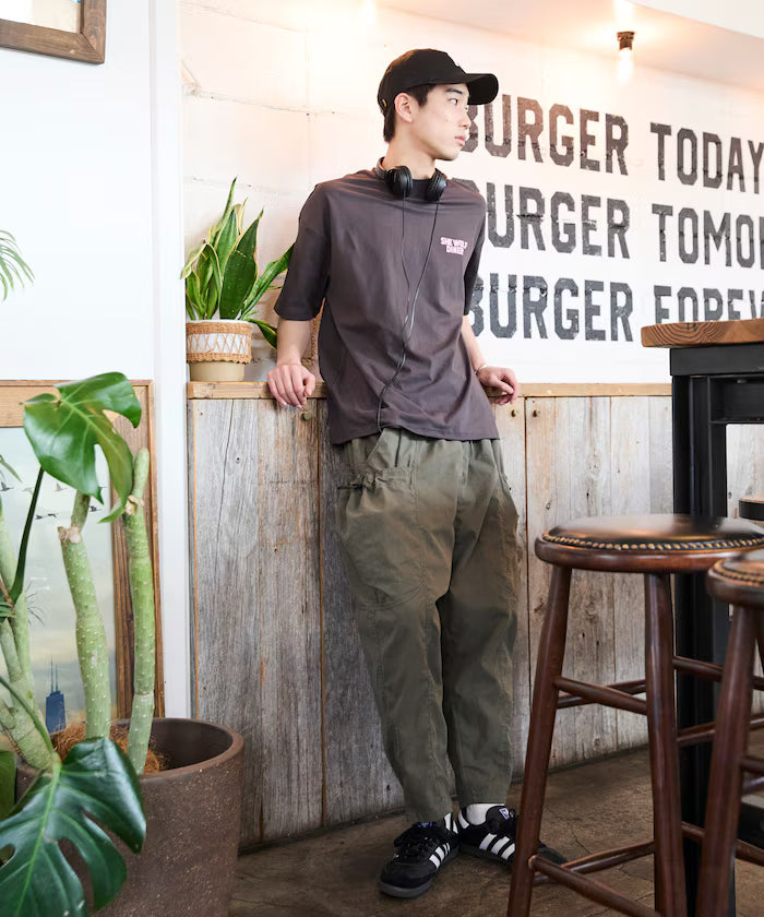 Wide Silhouette Barrel Leg Pocket Code Easy Cargo Pants [Limited Edition]