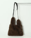 Multiway Fake Fur Tote - Brown