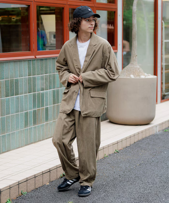 Relax Fit Corduroy Setup / Tailored Jacket / Wide Pants 【Limited Edition】