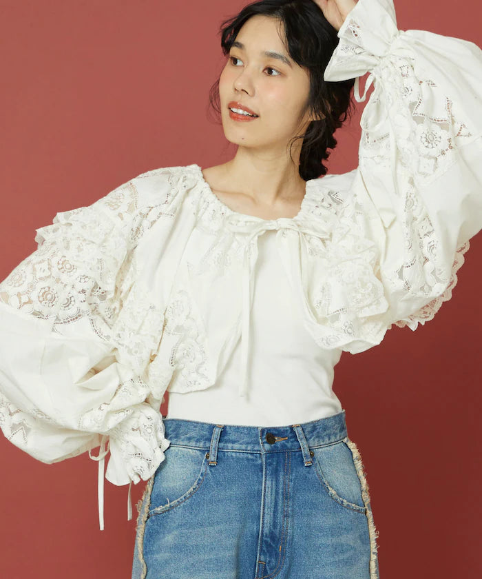 2WAY Lace Bolero & Chaps Pants