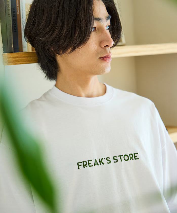 Relaxed Fit Embroidered Logo Crew Neck T-Shirt 【Limited Edition】