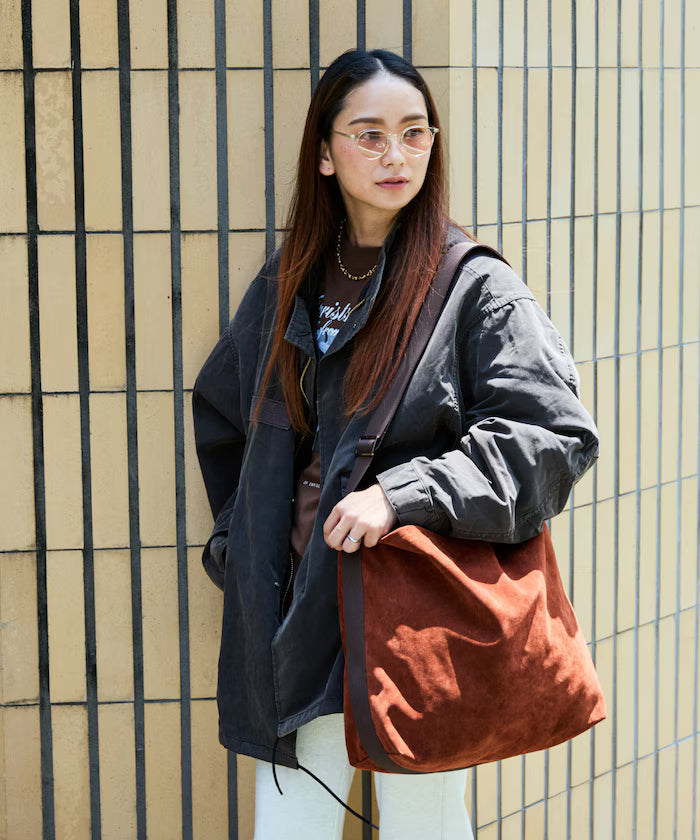 Custom ECO SUEDE SHOULDER BAG Eco Suede Shoulder Bag