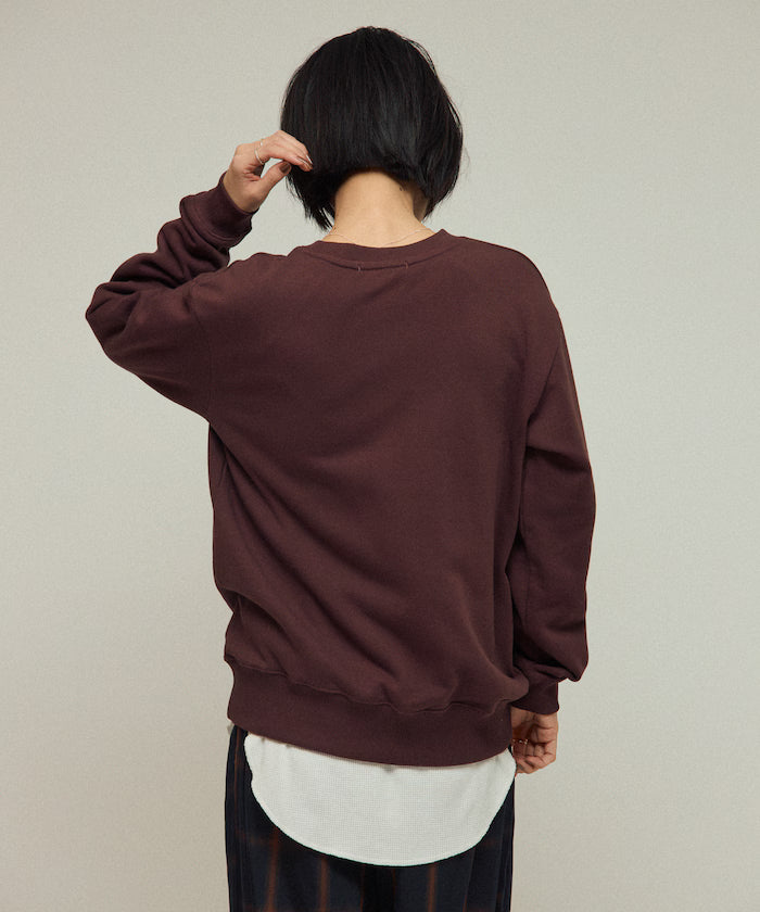 Organic Cotton Animal Logo Print Sweat / CAT / Relaxed Fit / French Terry Sweat