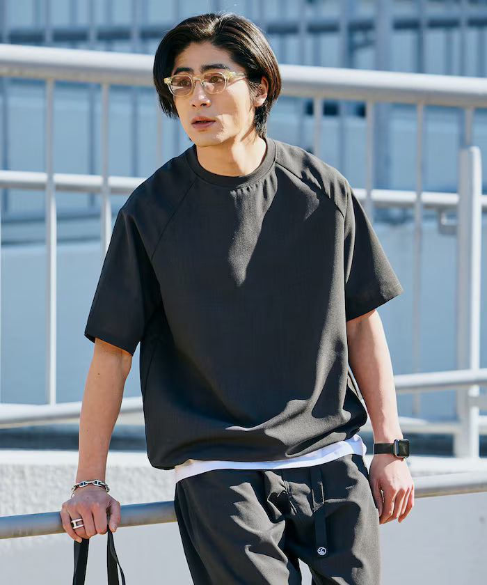 AiRide/Air Ride Relaxed Fit Raglan Short Sleeve Pullover/Moisture Wicking/UV Cut/Hem Code [Limited Edition]