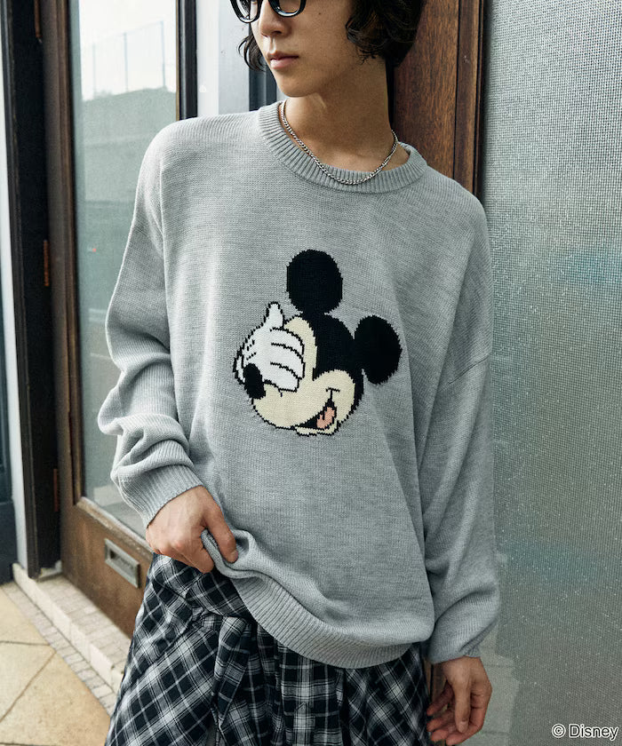 Custom Mickey Mouse Face Knit