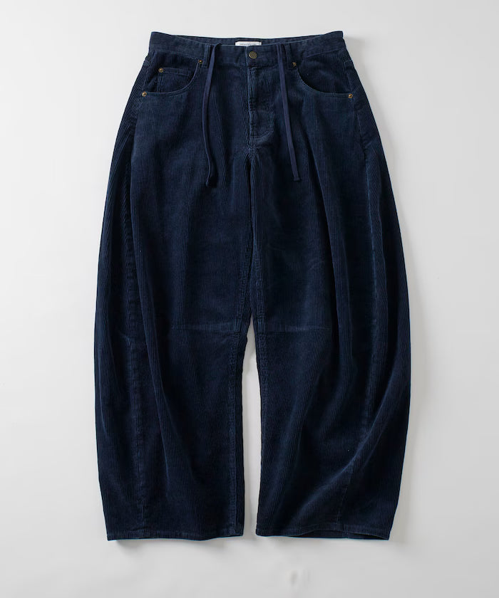 Wide Silhouette One Wash Curve Corduroy Pants