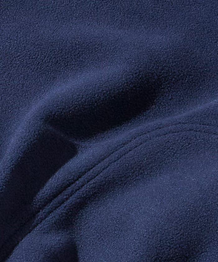 Big Silhouette One Point Logo Fleece Snap Button Spindle Pullover