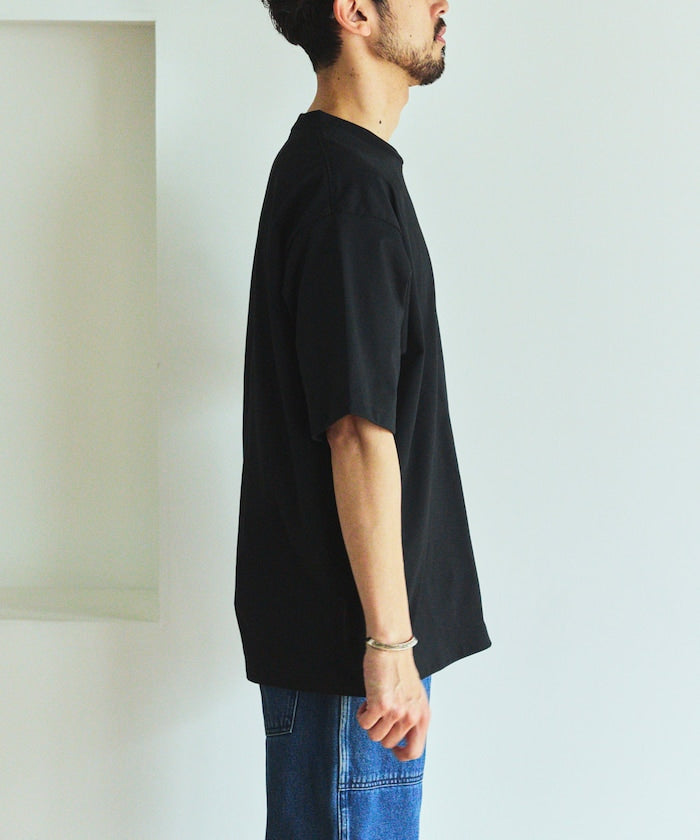 AIRDRY HIGH TECHYARN 7.7oz Big Silhouette Crew Neck Pocket T-Shirt Quick-dry Heat Shield