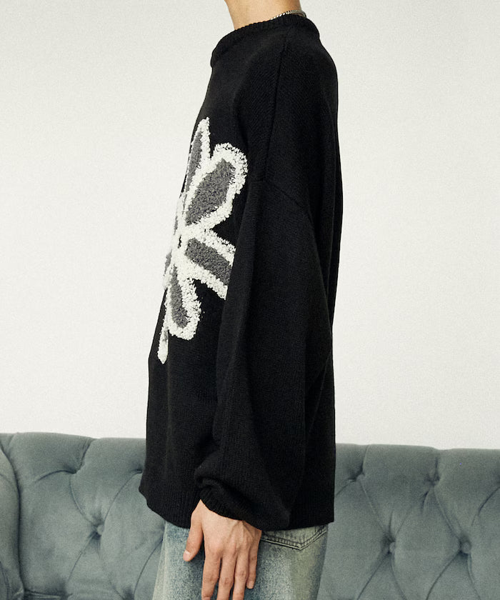 Boucle Flower Pullover Knit [Limited Edition]