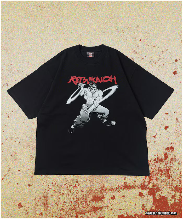 [June 12 12:00 PM Sale Start] Baki 'Kengyuu/Retsu Kaioh' Print Crew Neck T-Shirt
