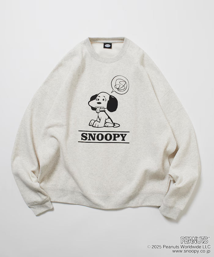 PEANUTS/Peanuts Exclusive Front Print Crew Neck Sweat/Shibe 【Limited Edition】