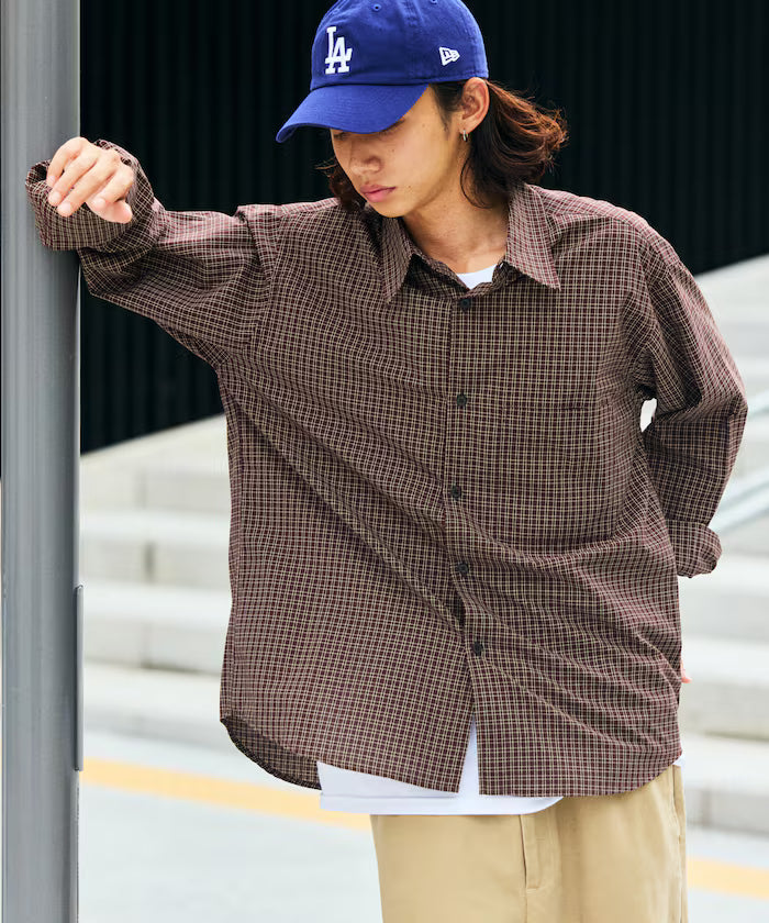 Relax Fit Classic Pattern Regular Collar Shirt / Check Pattern / Stripe Pattern 【Limited Edition】