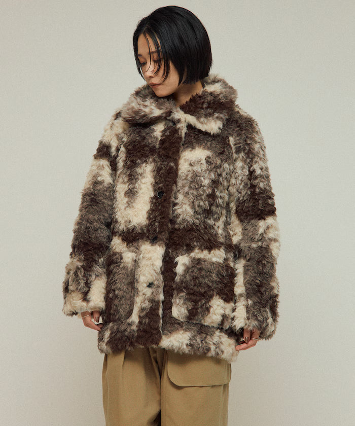 Fake Fur Mid-Length Coat / Fur Coat