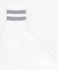 Washi 2-Line Quarter Socks (Fits 25.0-27.0cm) - Gray