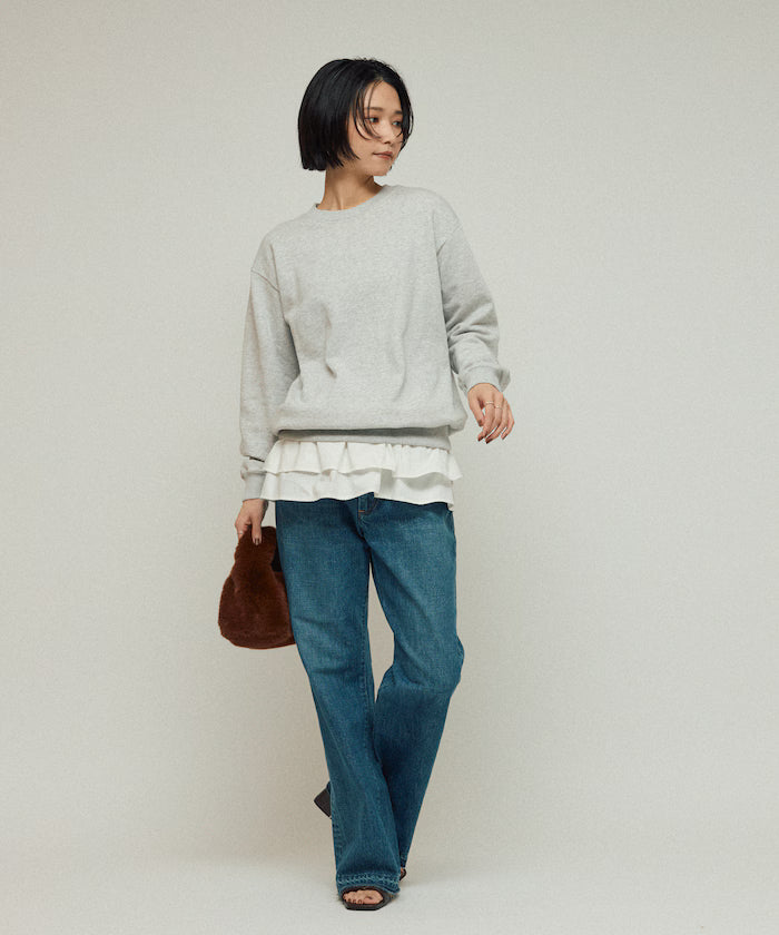 Organic Cotton Multiway Color Sweat / Back毛 Sweat / Set Item