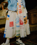 vintage European eco bag remake skirt - Other/Pattern 6